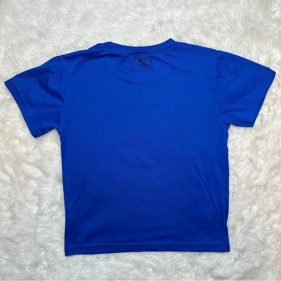 Under Armour T-Shirt Soccer Blue & Orange Size 6 - Picture 10 of 16